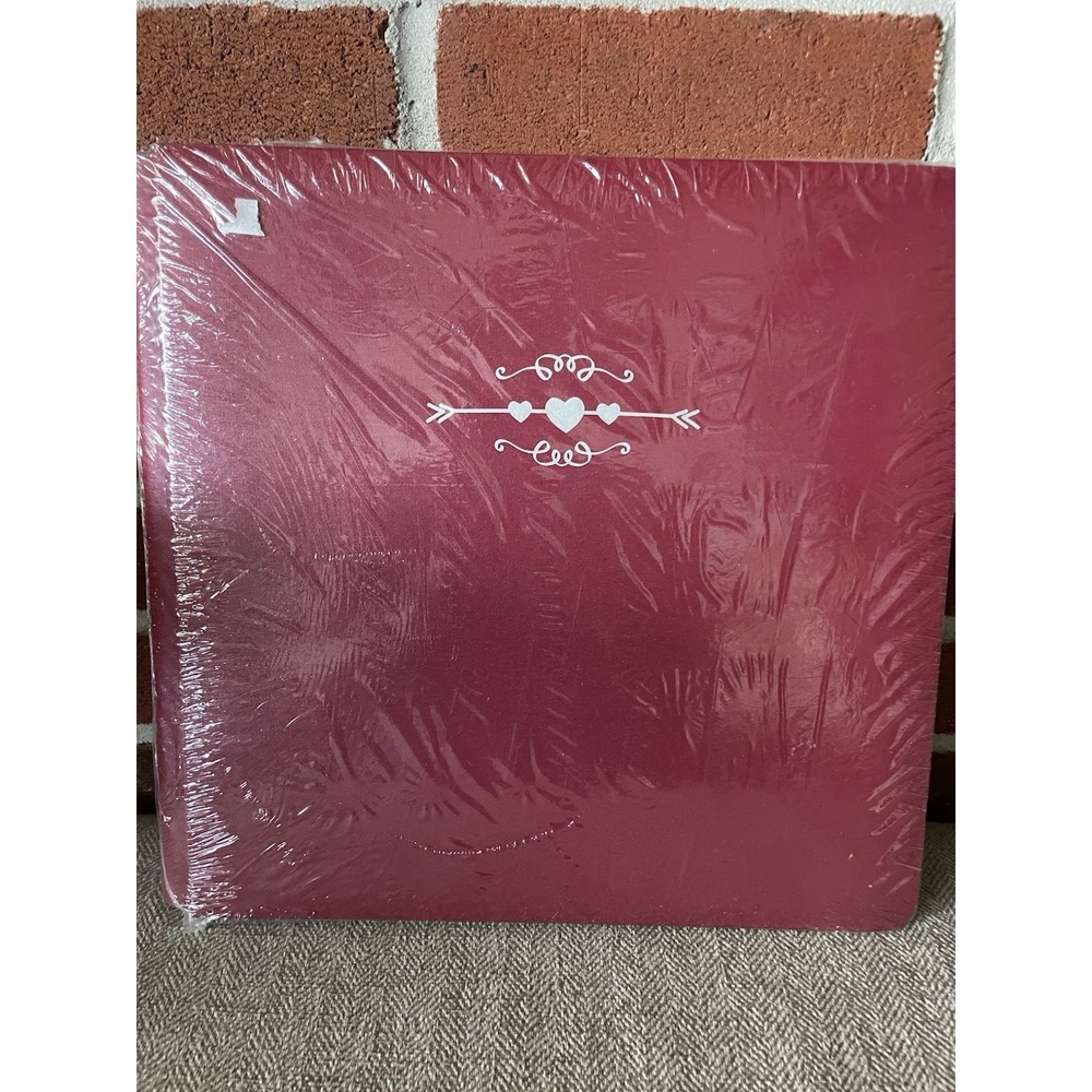 Creative Memories‎ 12x12 Flex Hinge Album  Scrapbook Red Ruby Hearts RARE